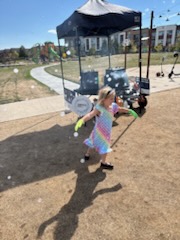 Girl in Bubbles